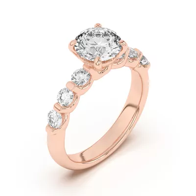 Uma Graduated Diamond Engagement Ring