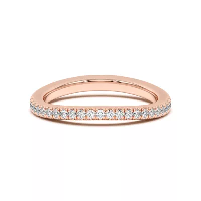 Bree Curved Pavé Band