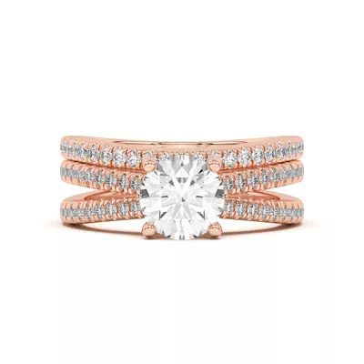 Bree Curved Pavé Band