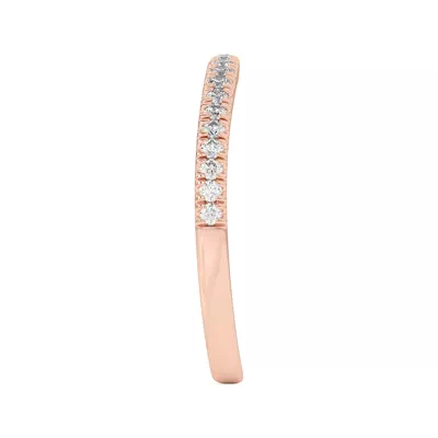 Bree Curved Pavé Band