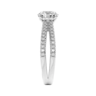Bree Split Shank Pavé Engagement Ring