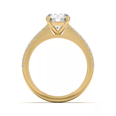 Bree Split Shank Pavé Engagement Ring