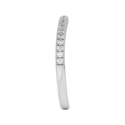 Bree Curved Pavé Band