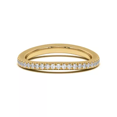 Bree Curved Pavé Band