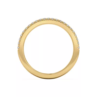 Bree Curved Pavé Band