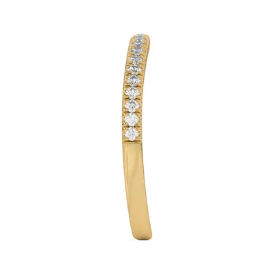 Bree Curved Pavé Band