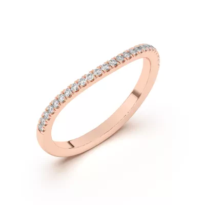 Liana Curve Pavé Band