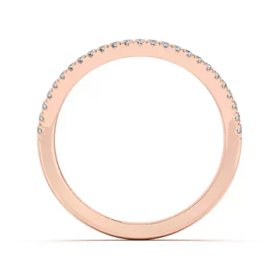 Liana Curve Pavé Band