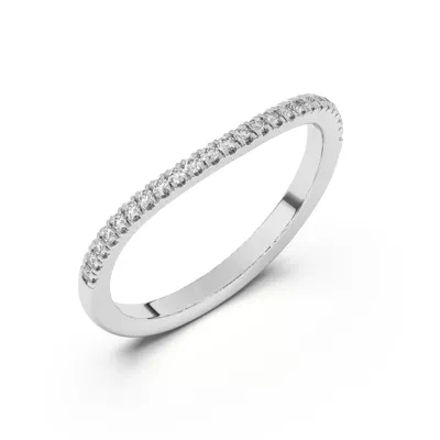 Liana Curve Pavé Band