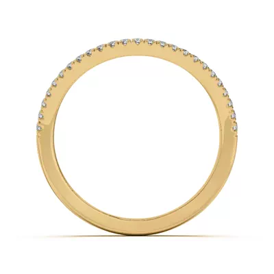 Liana Curve Pavé Band