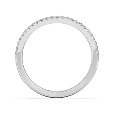 Liana Curve Pavé Band