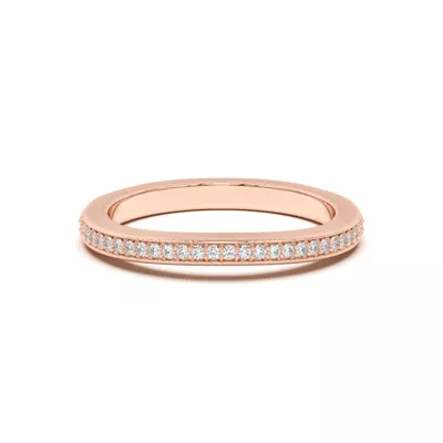 Fernanda Curved Pavé Band