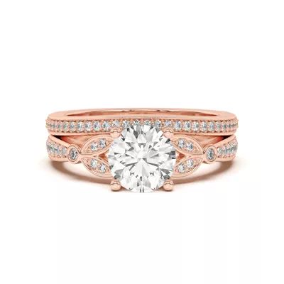 Fernanda Curved Pavé Band