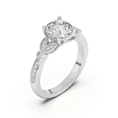 Fernanda Leaf Engagement Ring