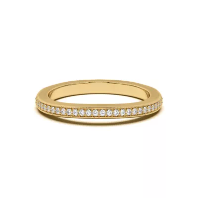 Fernanda Curved Pavé Band