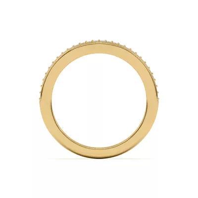 Fernanda Curved Pavé Band