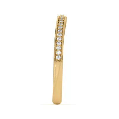 Fernanda Curved Pavé Band