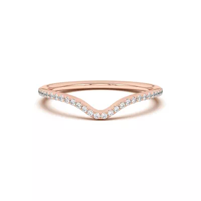 Andra Curved Pavé Band