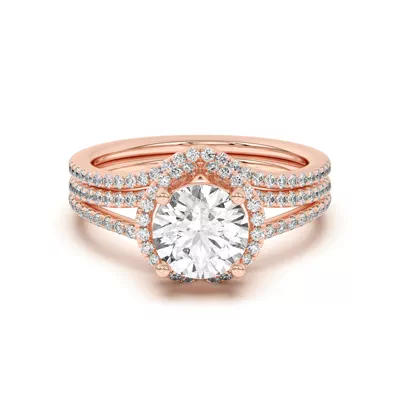 Andra Curved Pavé Band