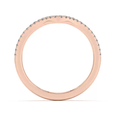 Andra Curved Pavé Band