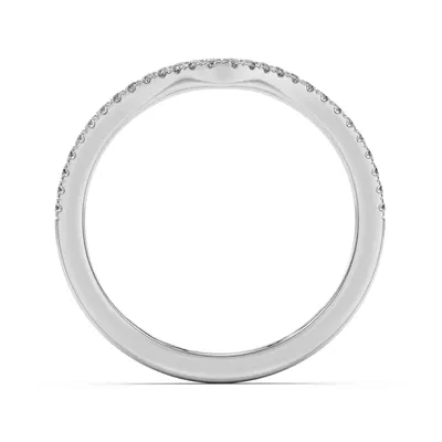 Andra Curved Pavé Band