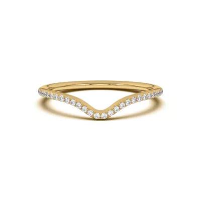 Andra Curved Pavé Band