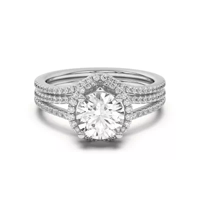 Andra Curved Pavé Band