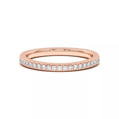 Nalani Curved Pavé Band
