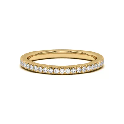 Nalani Curved Pavé Band