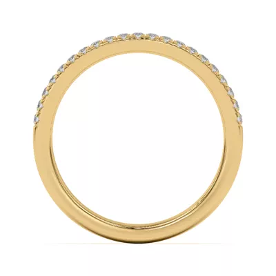 Nalani Curved Pavé Band