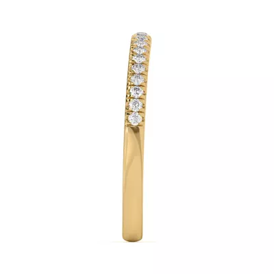 Nalani Curved Pavé Band