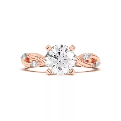 Maxime Twisted Marquise Diamond Engagement Ring