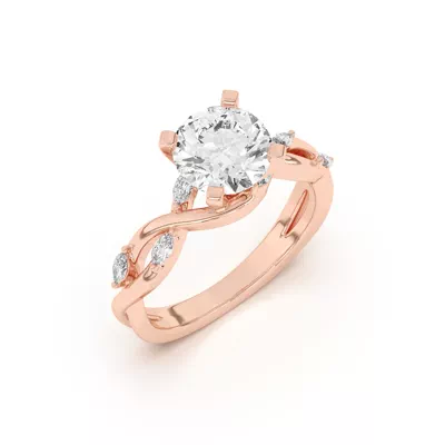 Maxime Twisted Marquise Diamond Engagement Ring