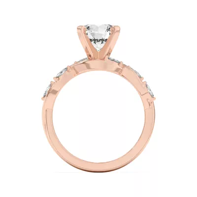 Maxime Twisted Marquise Diamond Engagement Ring