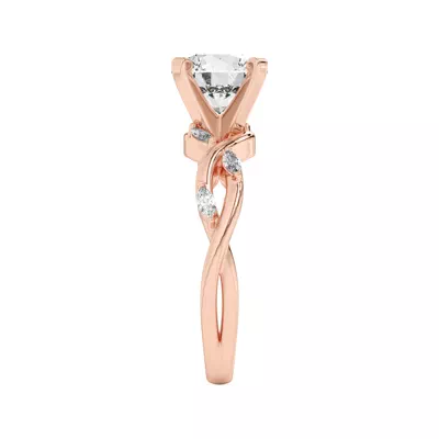 Maxime Twisted Marquise Diamond Engagement Ring