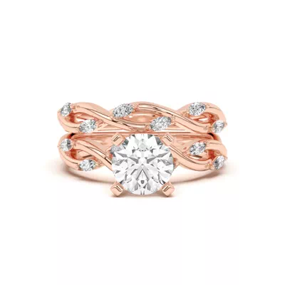 Maxime Twisted Marquise Diamond Band