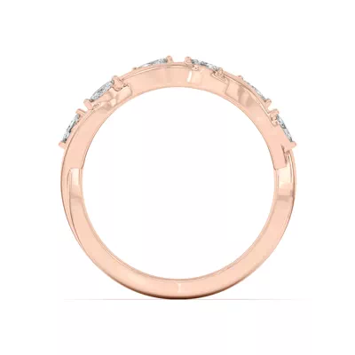 Maxime Twisted Marquise Diamond Band