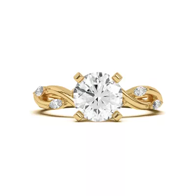 Maxime Twisted Marquise Diamond Engagement Ring