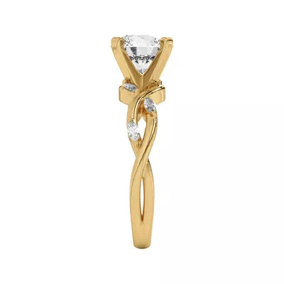 Maxime Twisted Marquise Diamond Engagement Ring