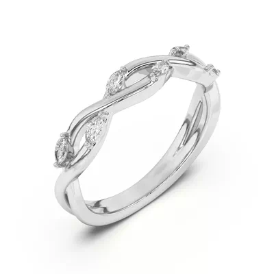 Maxime Twisted Marquise Diamond Band