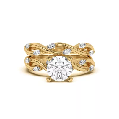 Maxime Twisted Marquise Diamond Band