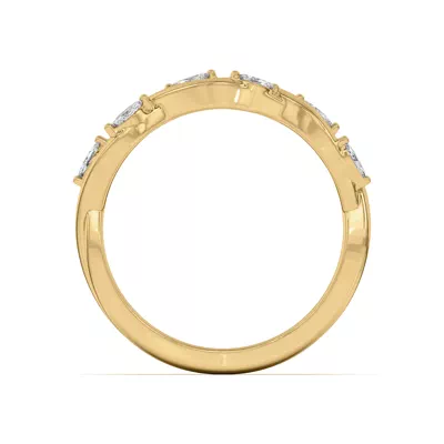Maxime Twisted Marquise Diamond Band