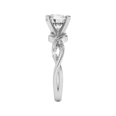 Maxime Twisted Marquise Diamond Engagement Ring