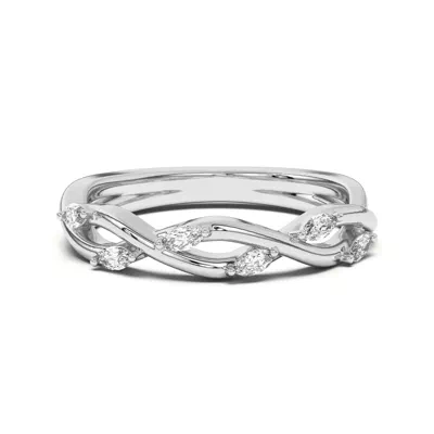 Maxime Twisted Marquise Diamond Band