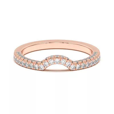 Nelly Curved Pavé Band