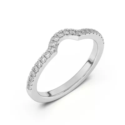 Nelly Curved Pavé Band