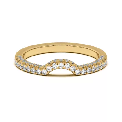 Nelly Curved Pavé Band