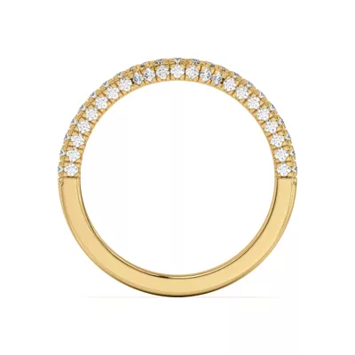 Nelly Curved Pavé Band