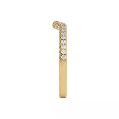 Nelly Curved Pavé Band