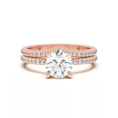 Marie Classic Curved Pavé Band
